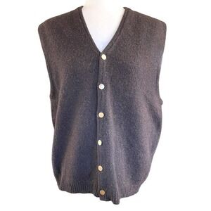 Vtg 60's Wool Vest Hunting Valley Casuals Sz XL Acadamia Core Sweater Classic